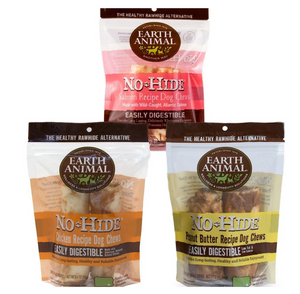 Earth Animal No-Hide Dog Chews - Choose from 6 flavors