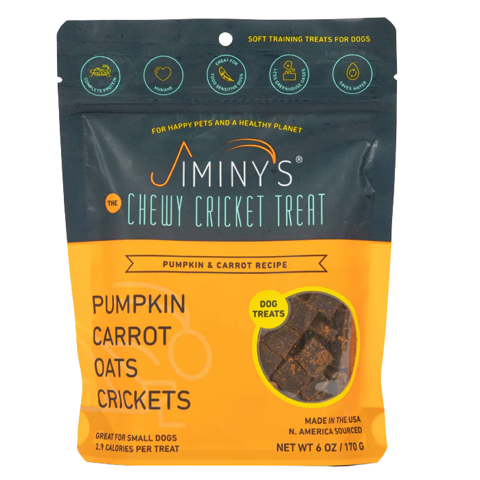 
            
                Load image into Gallery viewer, Jiminy’s  Pumpkin and Carrot Recipe Soft and Chewy Training Treats
            
        